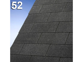 Gont bitumiczny prostokąt Superglass Dual Black (52)  paczka 2m2