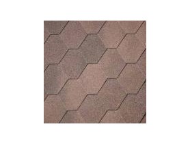 Gont bitumiczny Superglass-HEX brąz (07) paczka 3m2